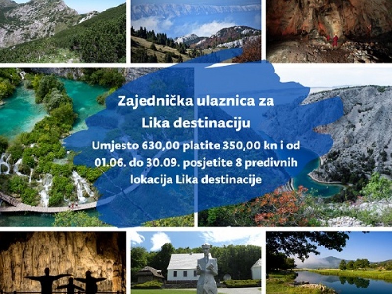 Zajednička ulaznica destinacije Lika:  do rujna posjetite 8 atrakcija za 350 umjesto 630 kn