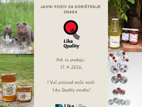Lika destination - Javni poziv za korištenje Znaka “Lika Quality”
