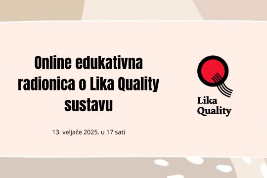Online edukativna radionica o Lika Quality sustavu