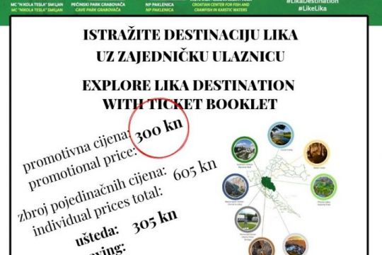 Zajednička ulaznica destinacije Lika