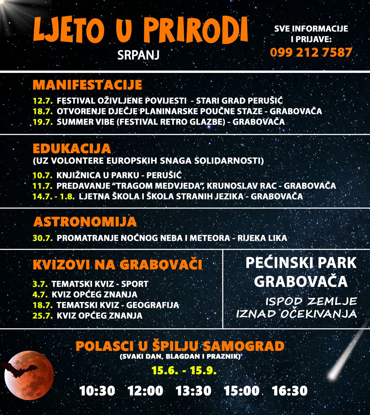 Srpanj u znaku prirode, znanja i zabave – bogat program na Grabovači