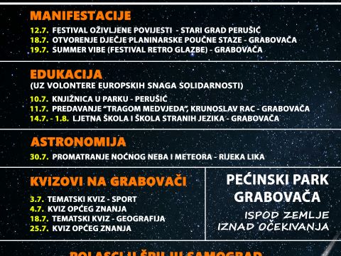 Lika destination - Srpanj u znaku prirode, znanja i zabave – bogat program na Grabovači