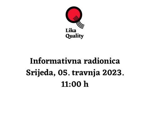 Lika destination - Najava za raspisivanje 6. Javnog poziva za iskazivanje interesa  za korištenje Znaka Lika Quality